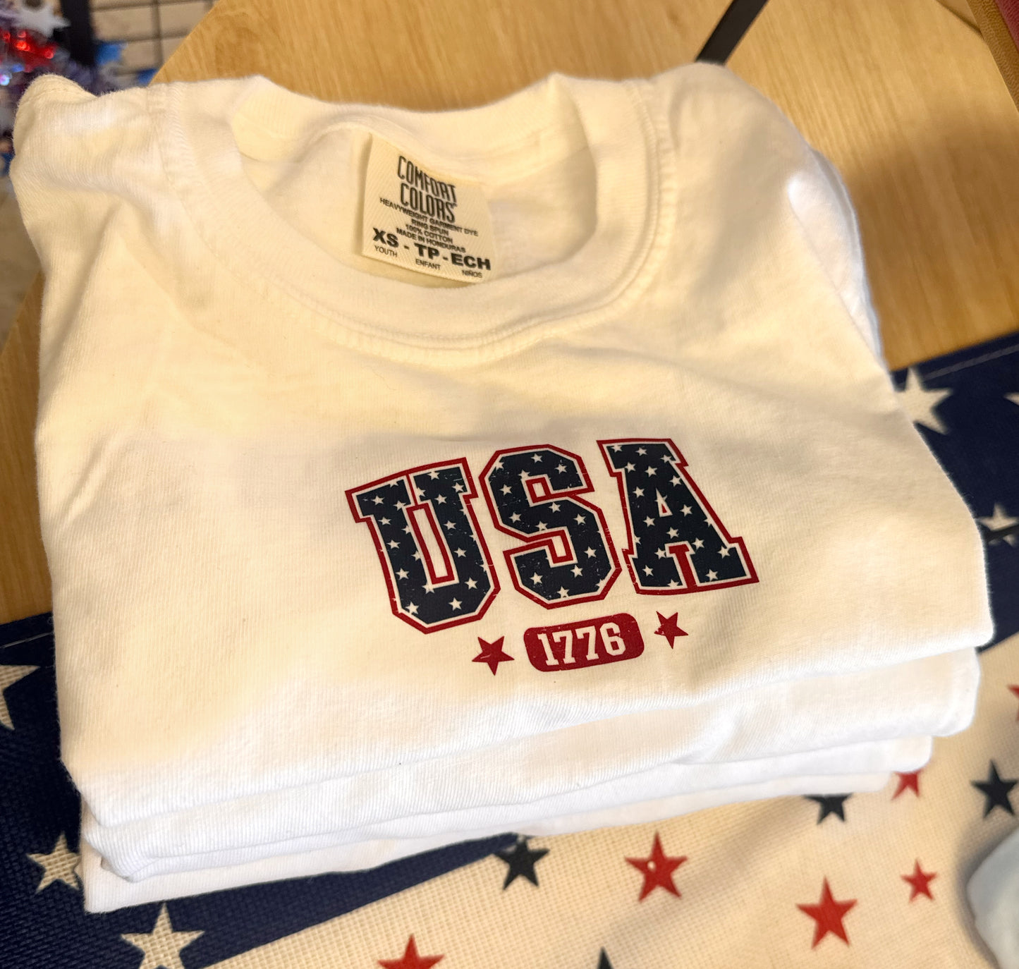 KIDS- USA shirt- White