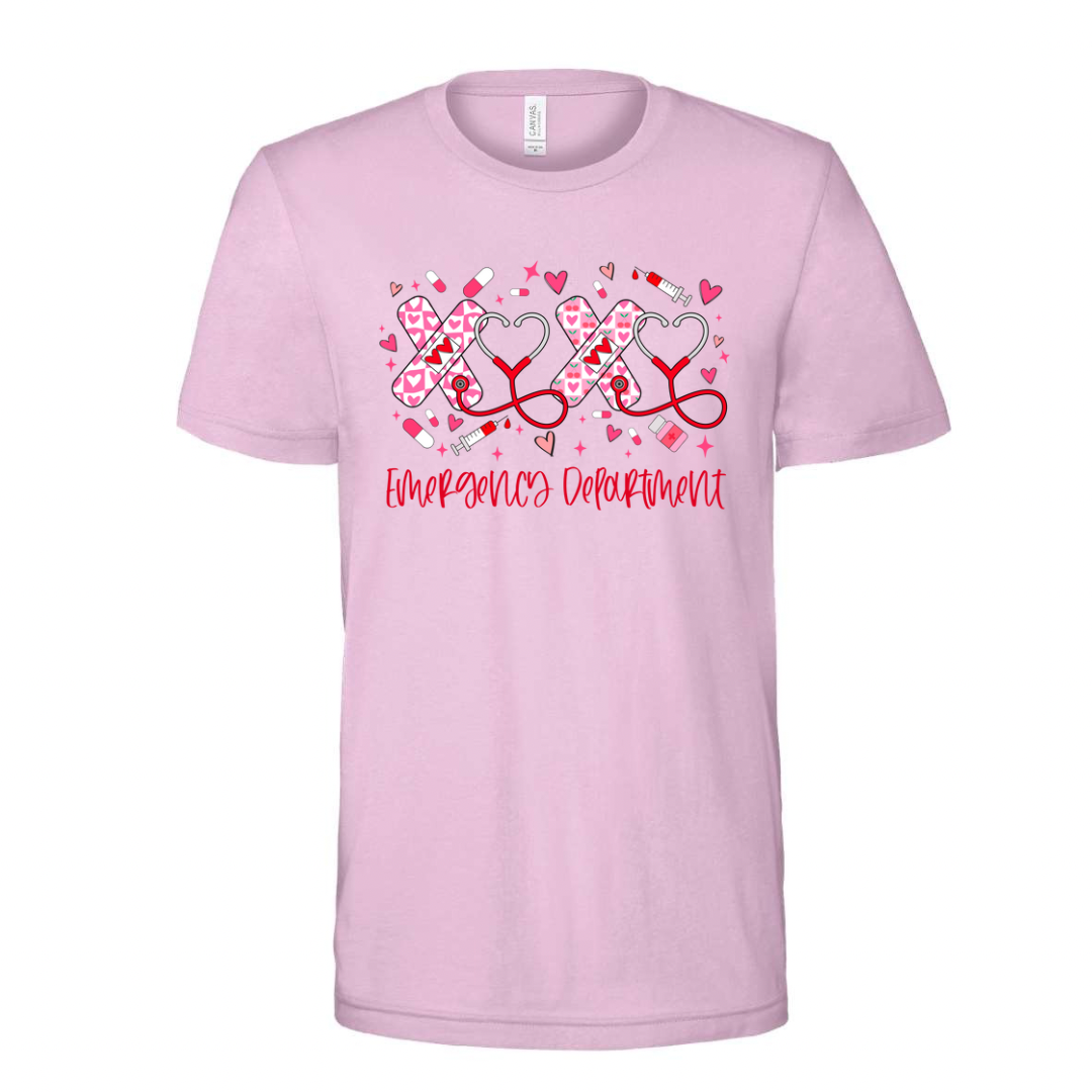 VALENTINE’S DAY EMERGENCY DEPARTMENT SHORT SLEEVE SHIRT- XOXO