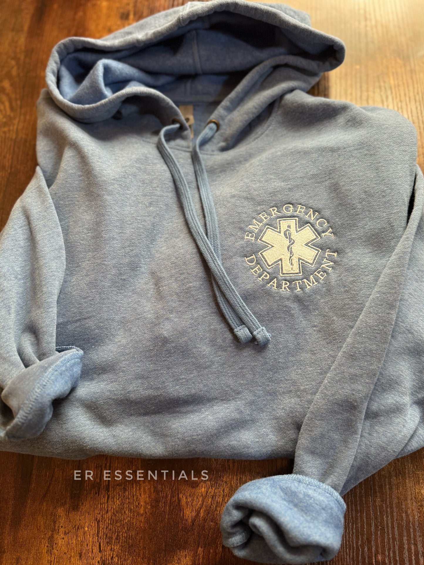Embroidered Emergency Department Pullover Hooded Sweatshirt