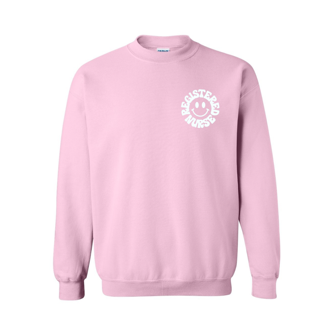 RN Smiley Crewneck Sweatshirt, Gildan