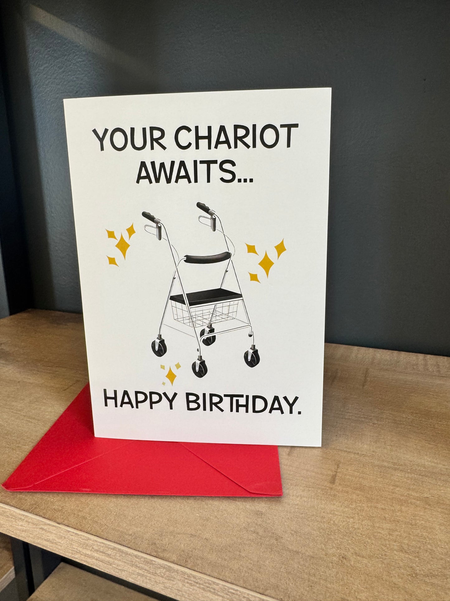 Your Chariot Awaits Card