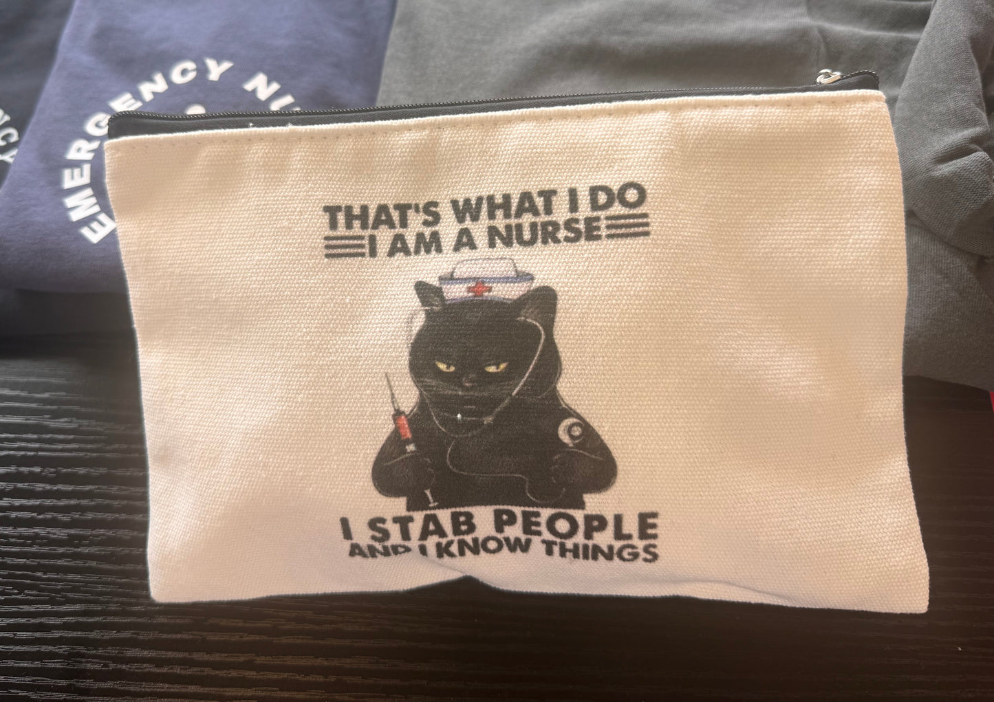 That’s What I Do - Canvas Zipper Bag