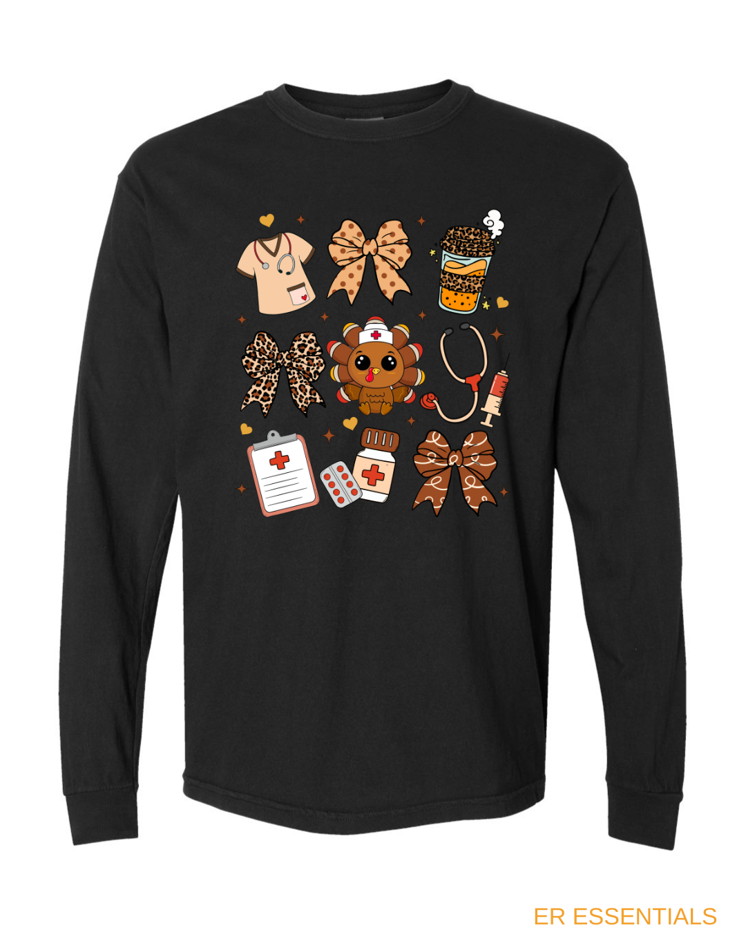 THANKSGIVING NURSE LONG SLEEVE (comfort colors)