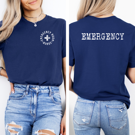 ER NURSE T-SHIRT, (white image) Bella