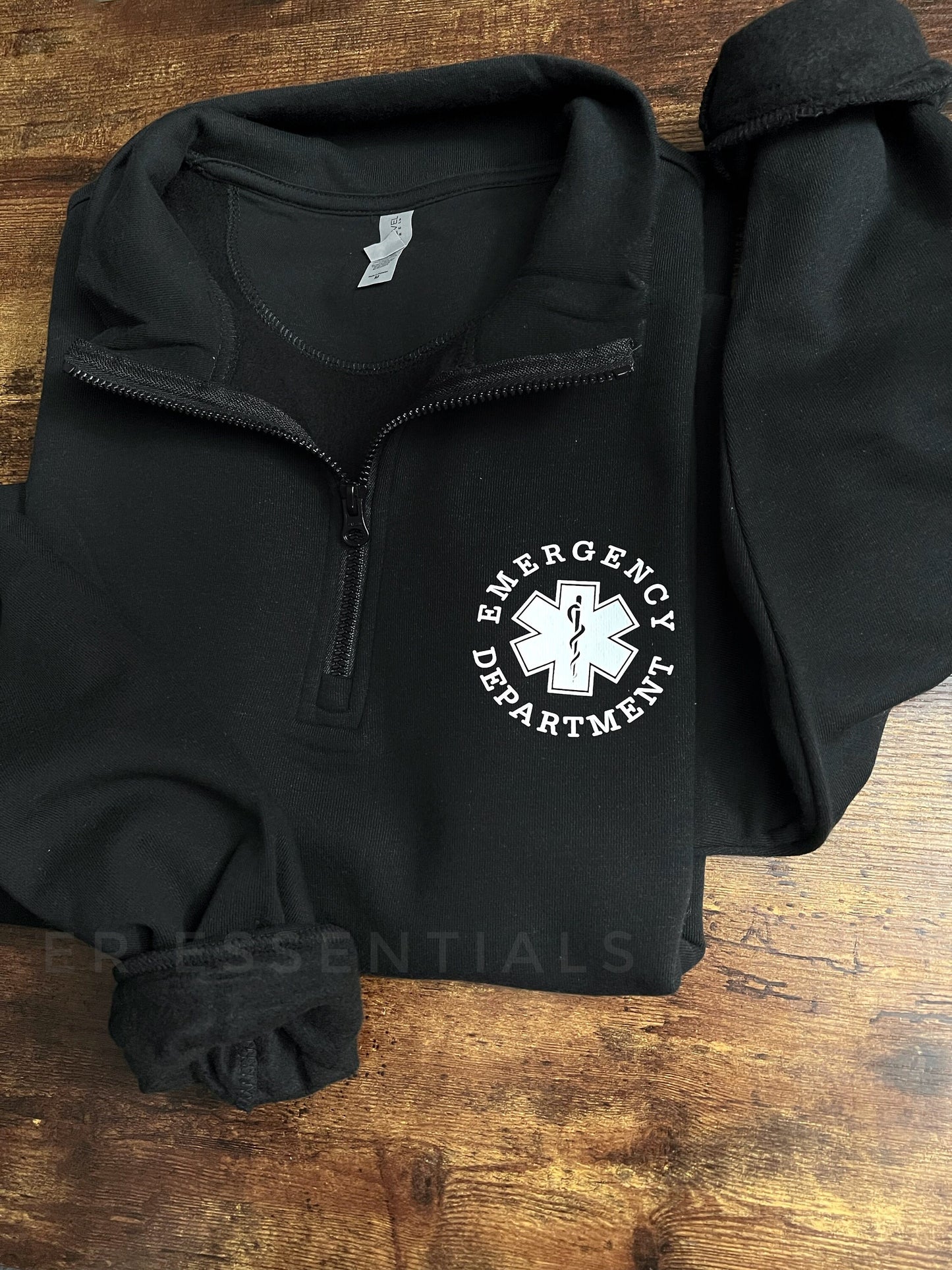 Emergency Department (circular image) Quarter Zip Sweatshirt (NL)