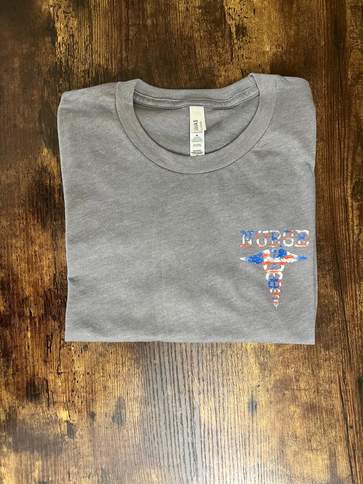 NURSE- AMERICAN FLAG MEDICAL CADUCEUS TEES
