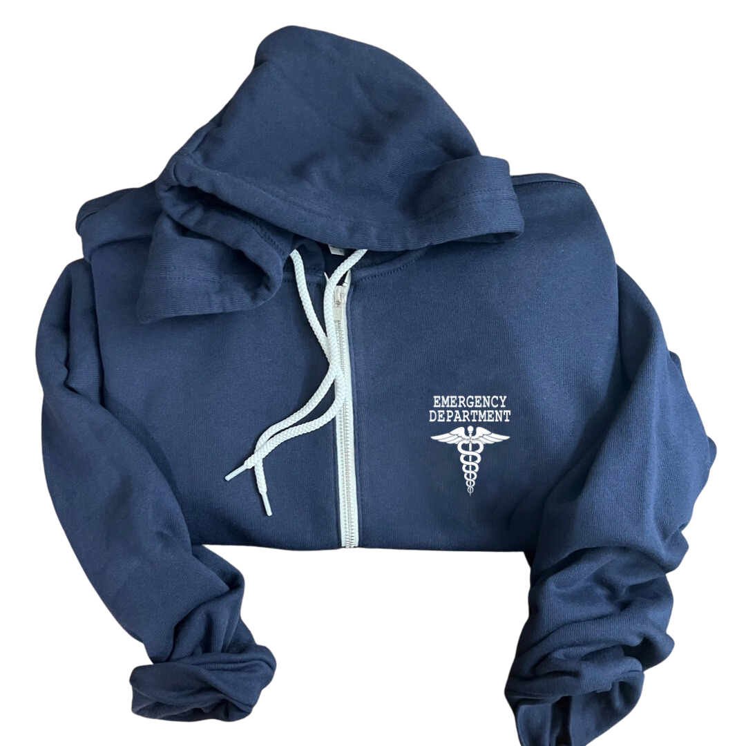 Emergency Department Full Zip Hooded Sweatshirt, 3739