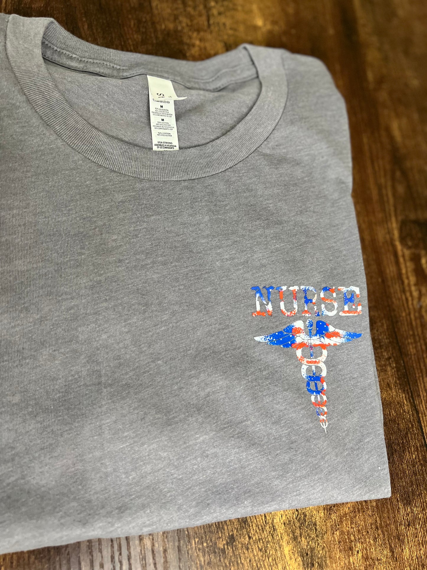 NURSE- AMERICAN FLAG MEDICAL CADUCEUS TEES