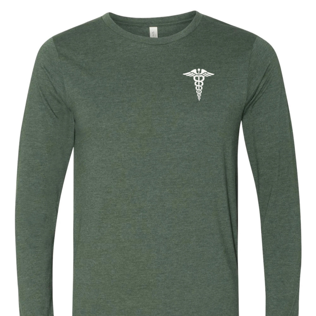 Long Sleeve Medical Caduceus Shirt (Bella)