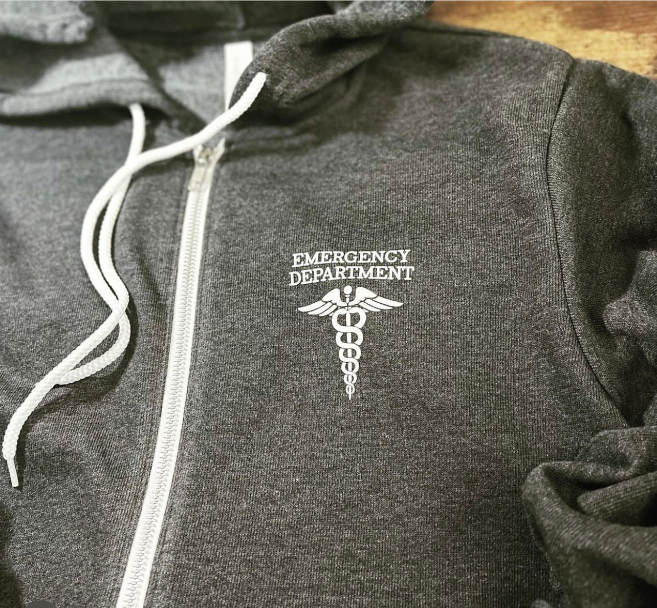 Emergency Department Full Zip Hooded Sweatshirt, 3739