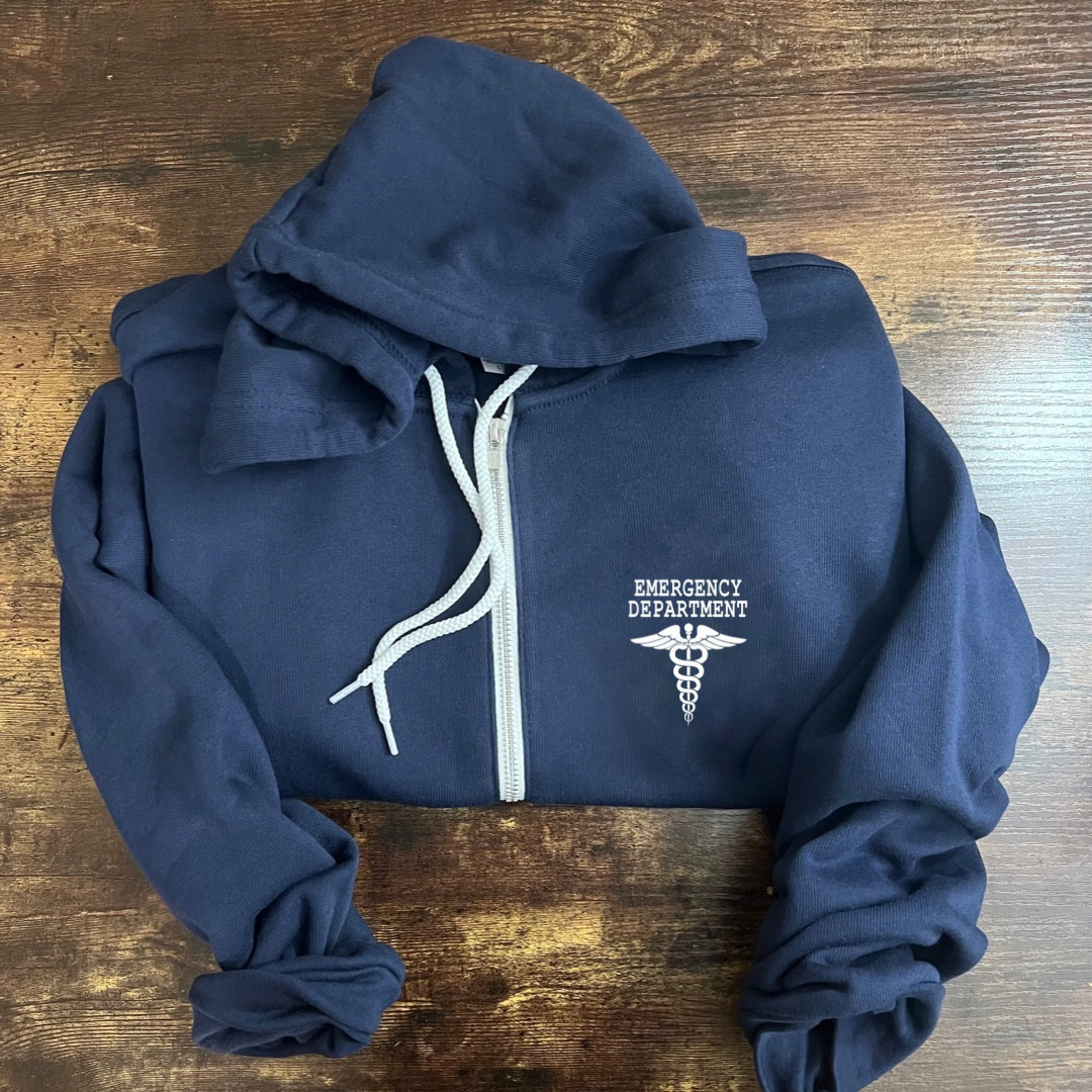 Emergency Department Full Zip Hooded Sweatshirt, 3739