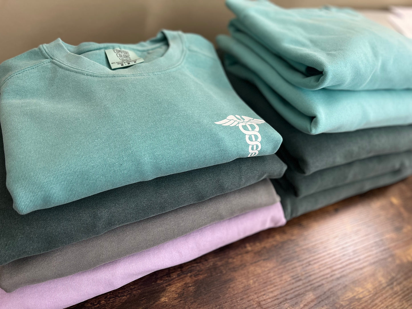 Medical Caduceus Crewneck Sweatshirt - Comfort Colors
