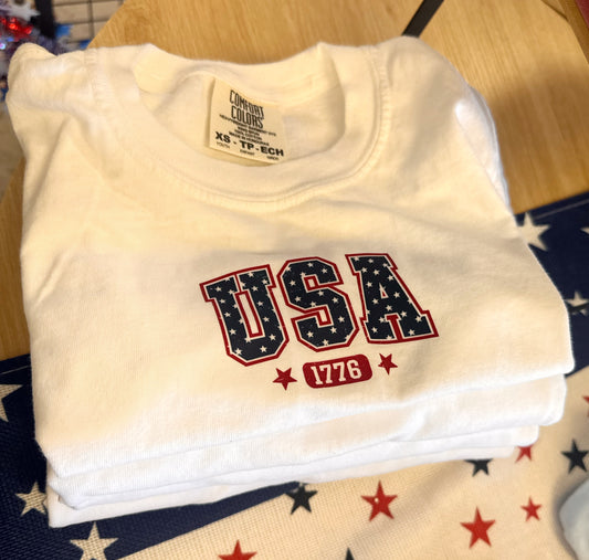 KIDS- USA shirt- White