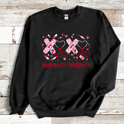 Valentine’s Day XOXO Emergency Department - Crewneck Sweatshirt