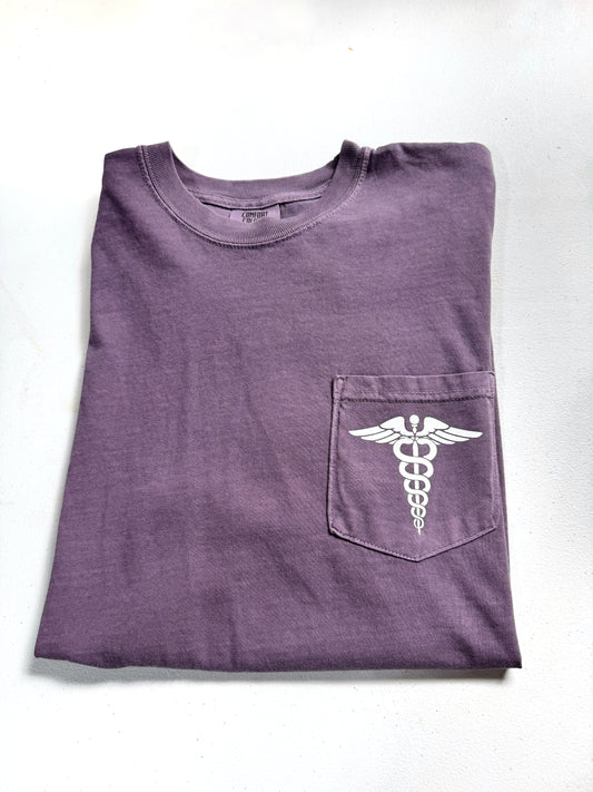 *READY TO SHIP* Medical Caudeus POCKET SHORT SLEEVE T-SHIRT, comfort colors