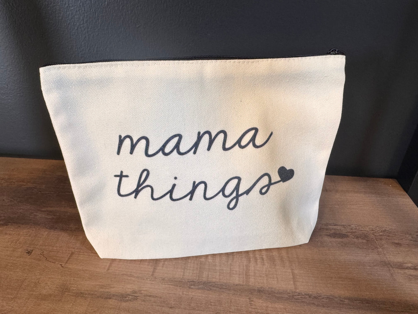 Mama Things- Canvas Zipper Bag