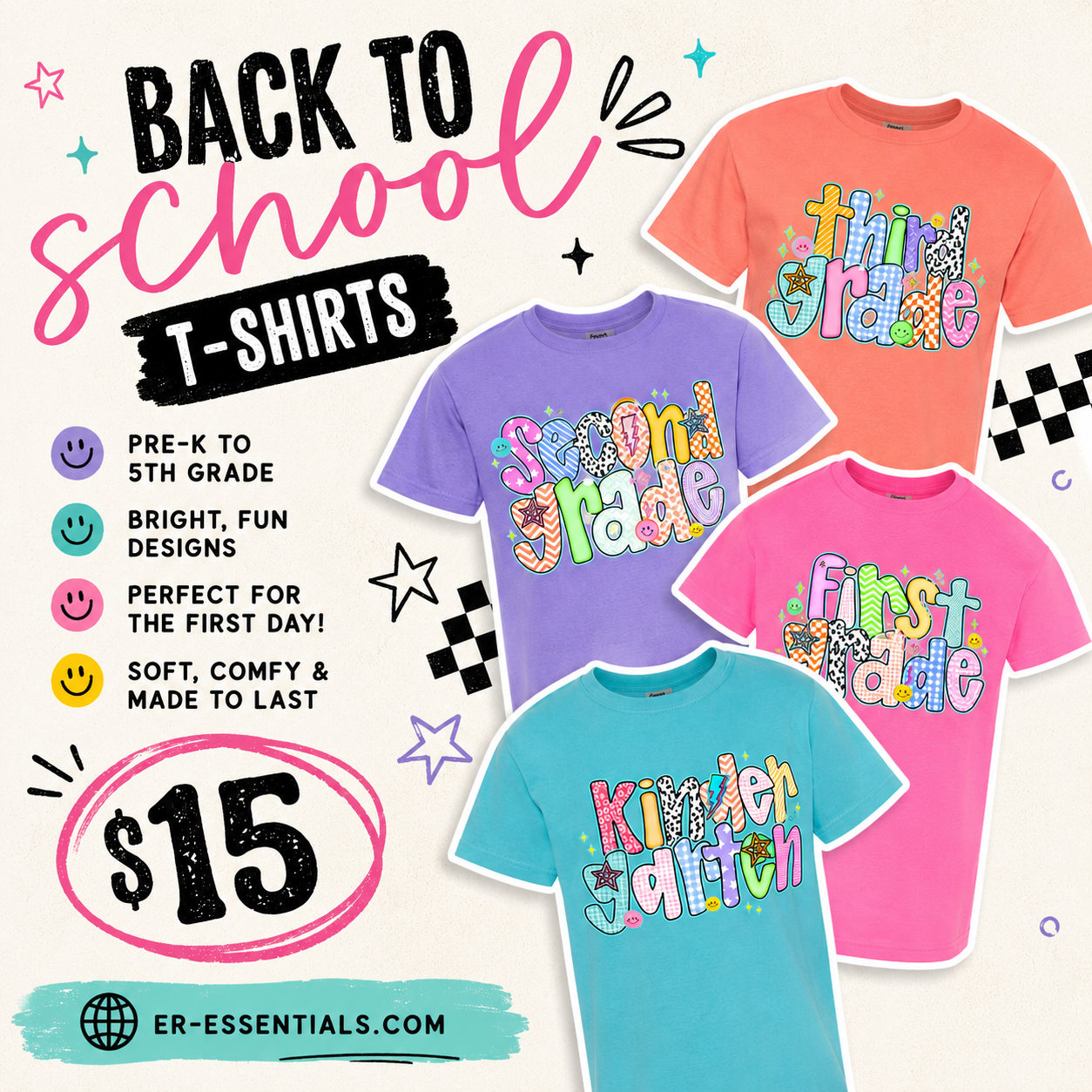 Kids Back to School (Grades PreK-5th) T-Shirt