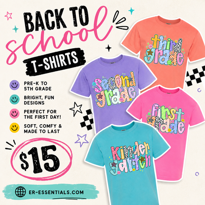 Kids Back to School (Grades PreK-5th) T-Shirt