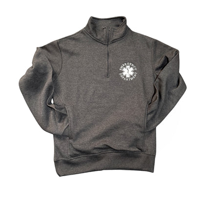 EMBROIDERED Emergency Department *NEW* Pocket Quarter Zip Sweatshirt