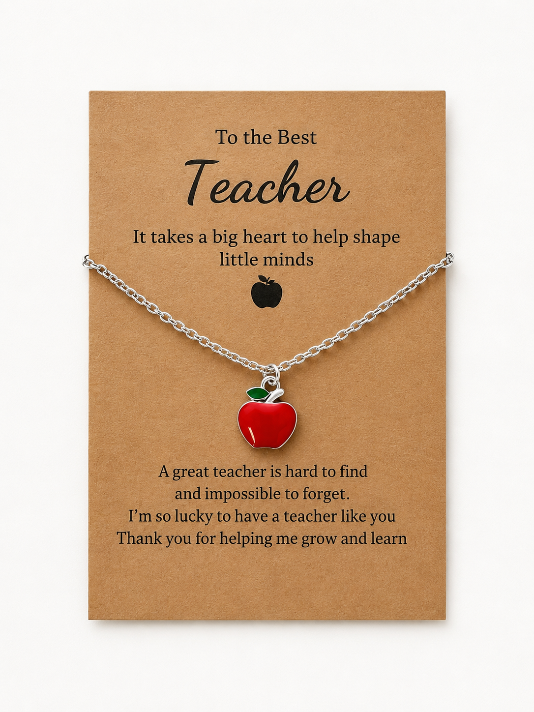 Teacher Apple Necklace