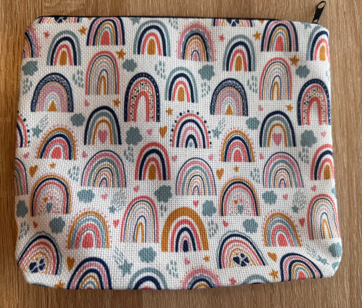 Rainbows Canvas Zipper Bag