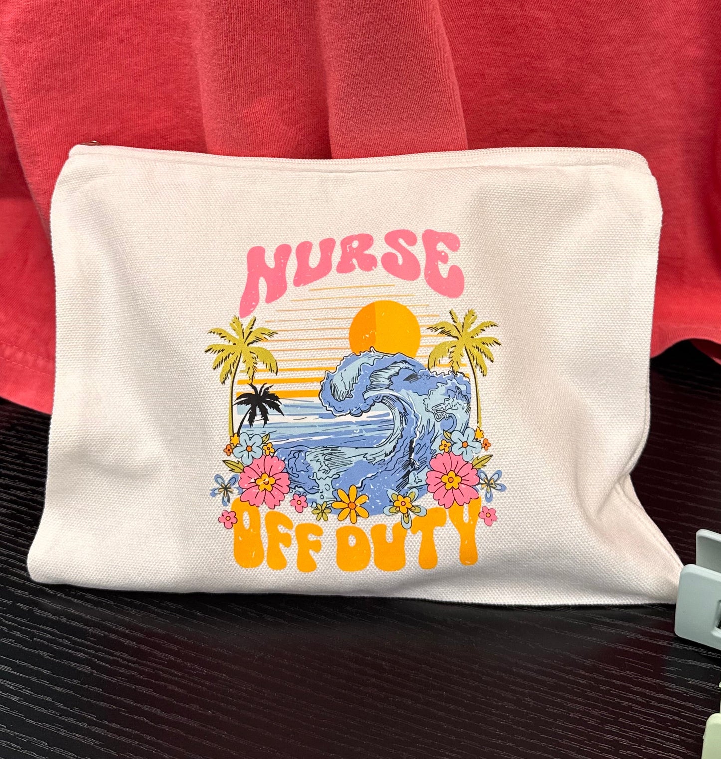 Nurse Off Duty Canvas Zipper Bag