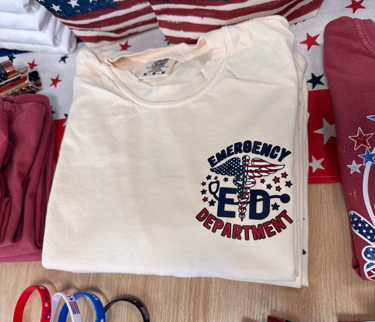 Emergency Department 4th of July T-Shirt, Ivory