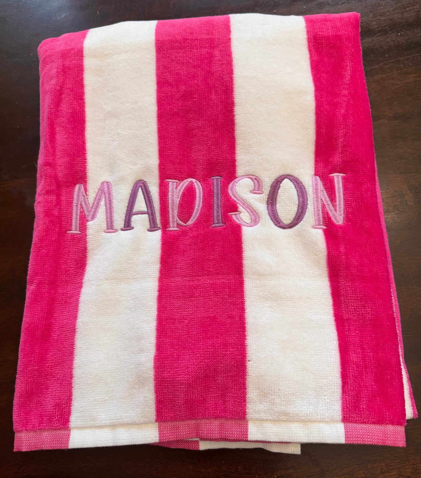 Custom Embroidered Beach Towel