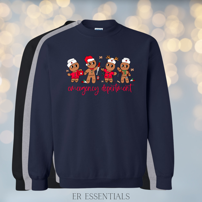Emergency Department Gingerbread Crewneck Sweatshirt
