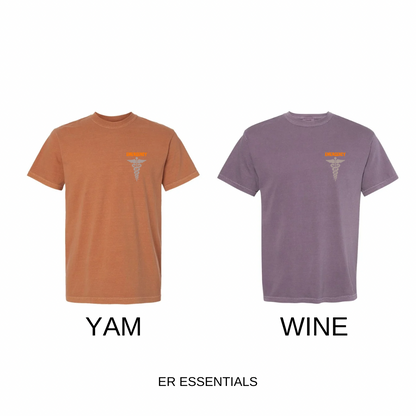 HALLOWEEN EMERGENCY WITH CADUCEUS- SHORT SLEEVE T-SHIRT (comfort colors)
