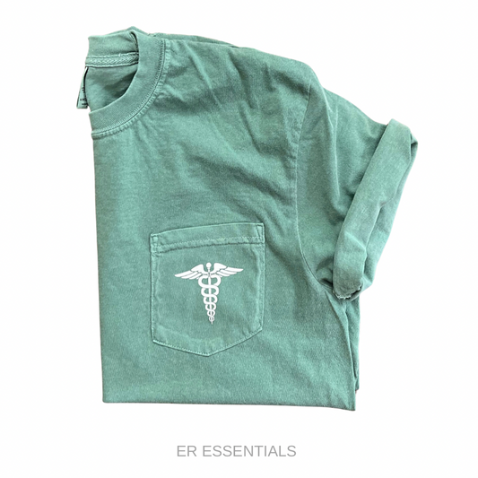 *Market* Medical Caudeus POCKET SHORT SLEEVE T-SHIRT, comfort colors