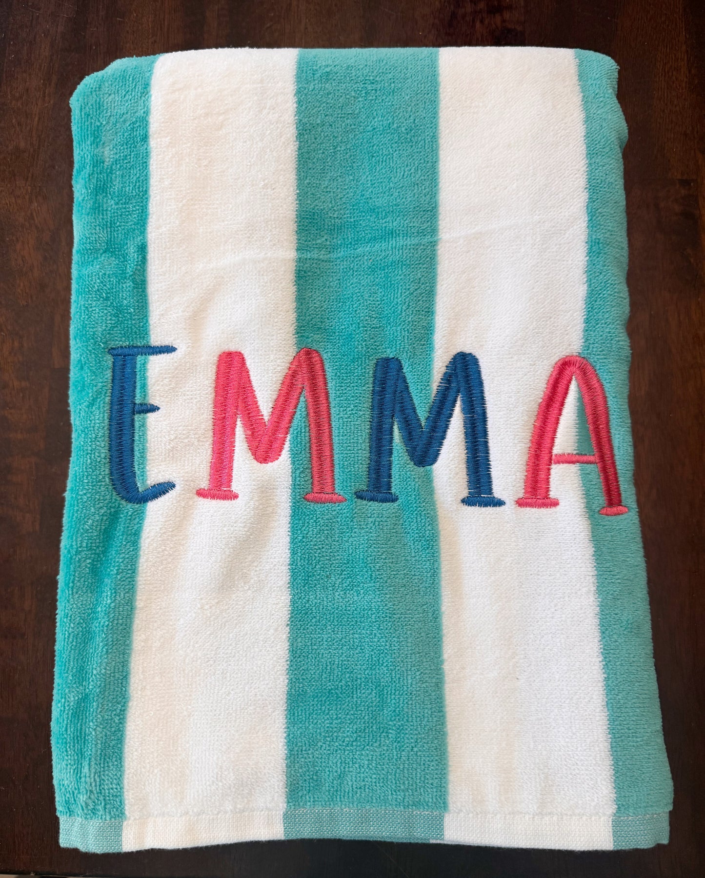 Custom Embroidered Beach Towel