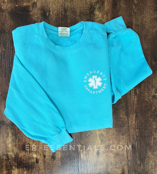 Emergency Department Crewneck Sweatshirt - Comfort Colors, 1566