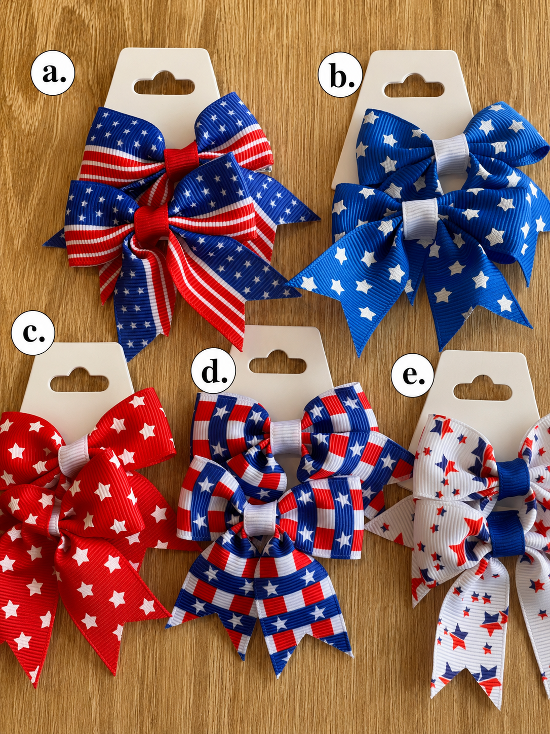 4th of July Hair Bows (pair of 2)