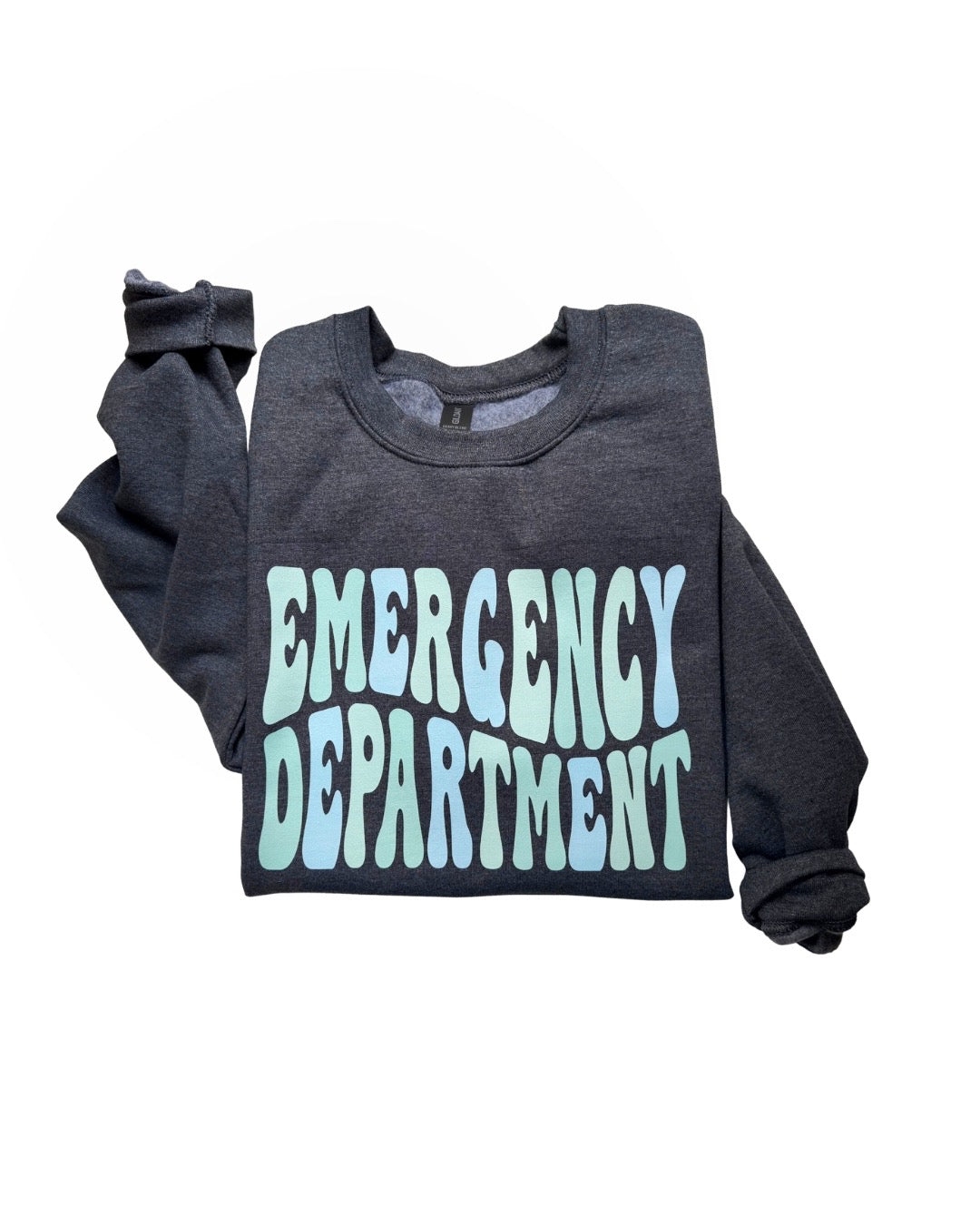 SUMMER WAVY EMERGENCY DEPARTMENT CREWNECK SWEATSHIRT
