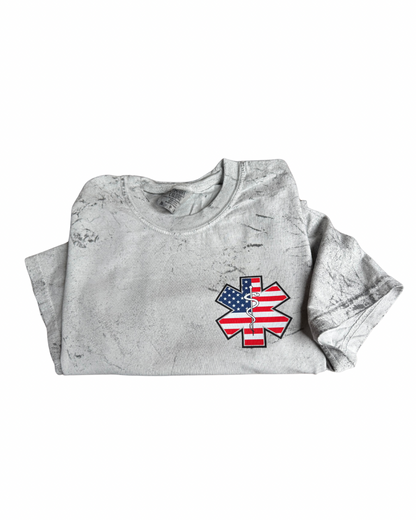 AMERICAN FLAG- STAR OF LIFE Colorblast T-Shirt