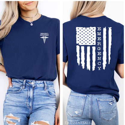 American Flag EMERGENCY T-Shirt