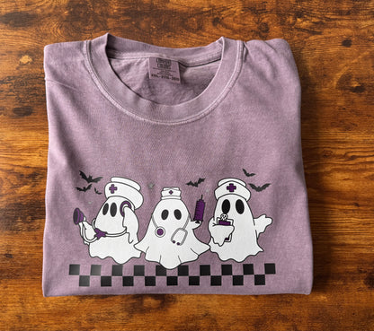 Retro Nurse Ghost T-Shirt