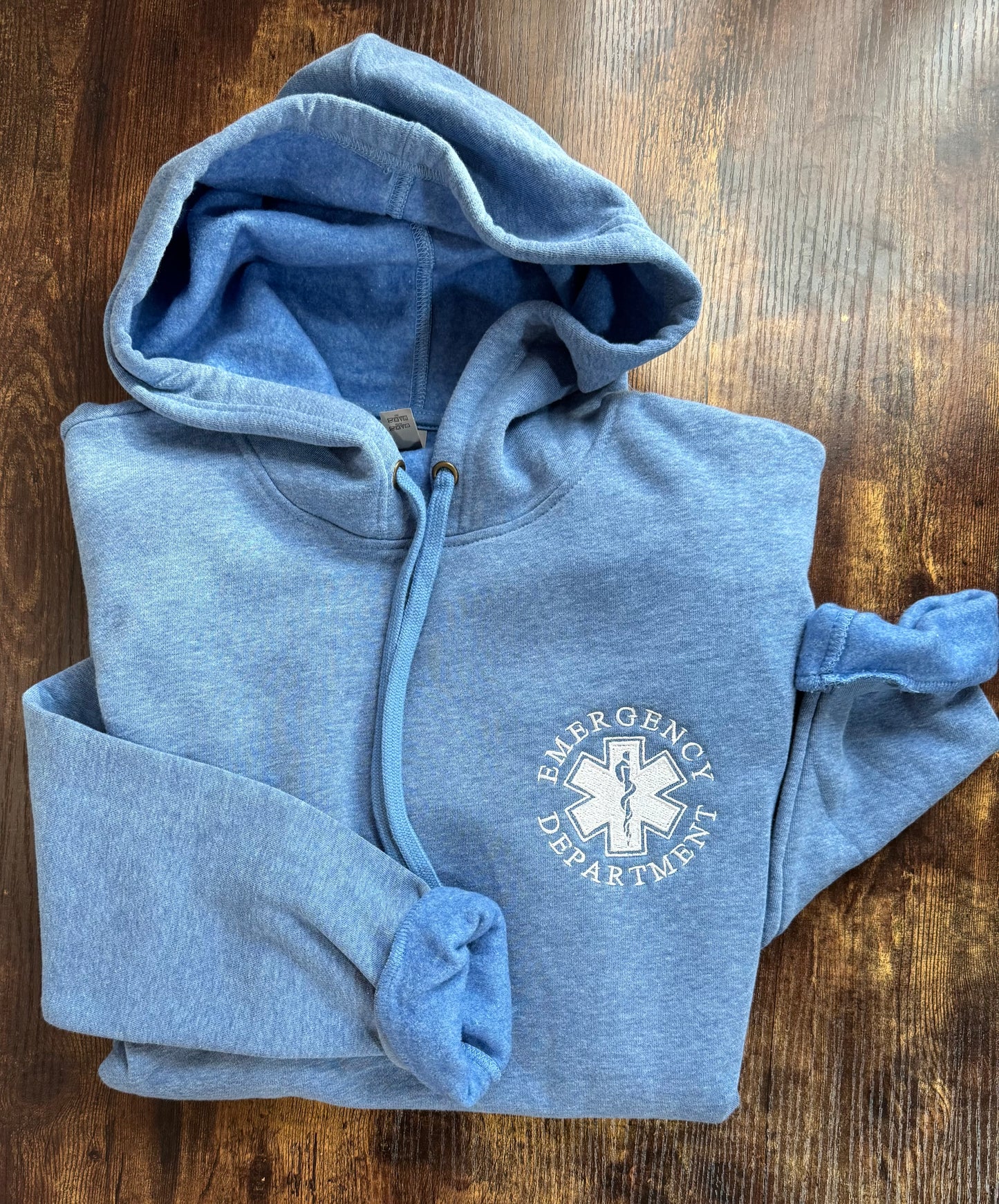 Embroidered Emergency Department Pullover Hooded Sweatshirt- READY TO SHIP - SALE