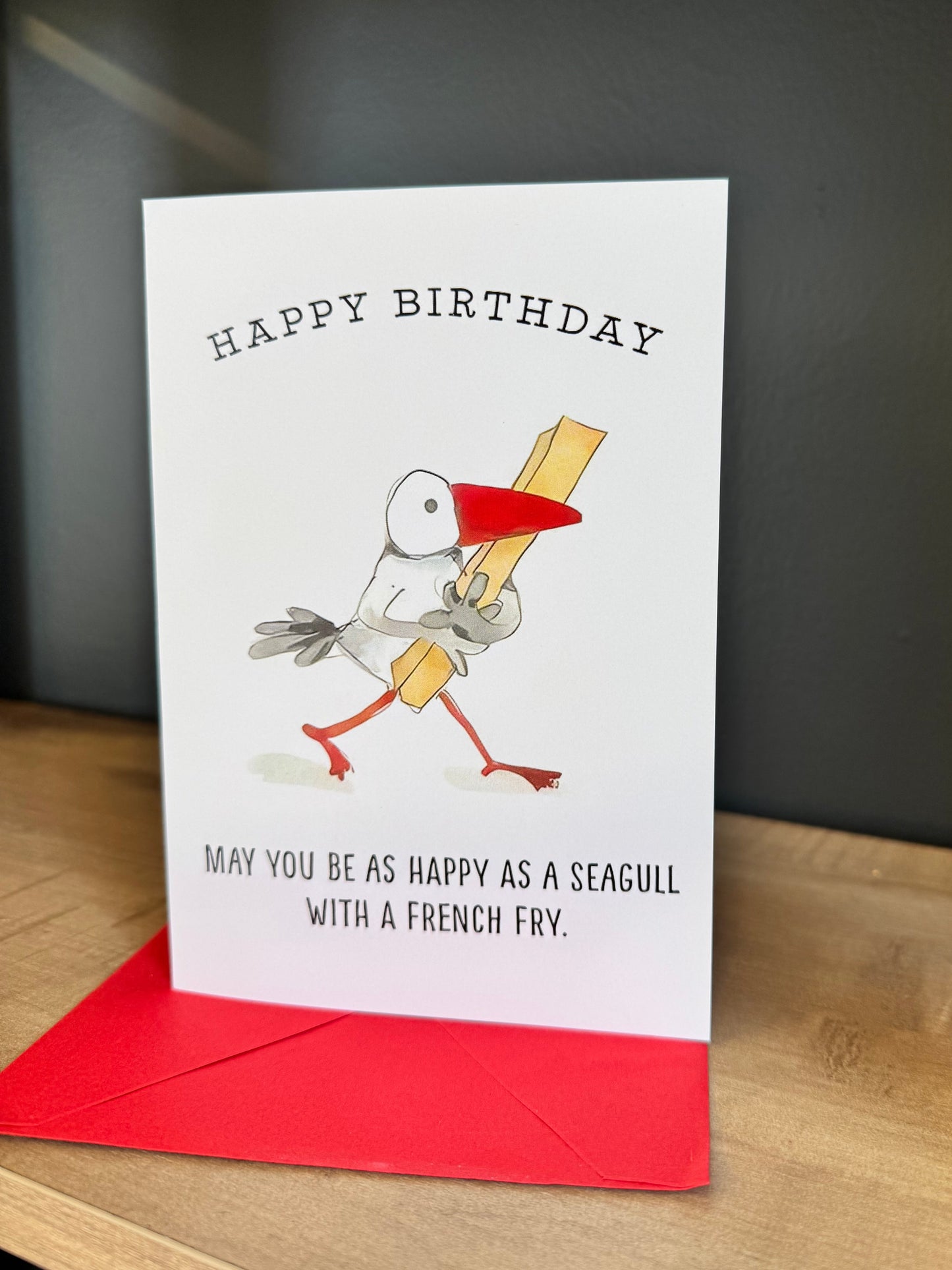 Seagull Birthday Card