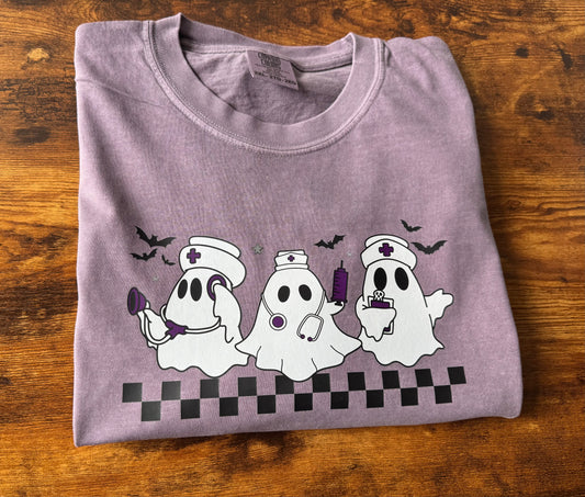 Retro Nurse Ghost T-Shirt