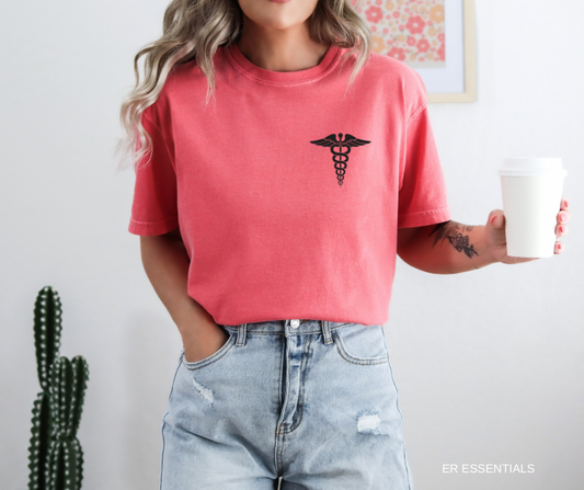 MEDICAL CADUCEUS T-SHIRT (no pocket)