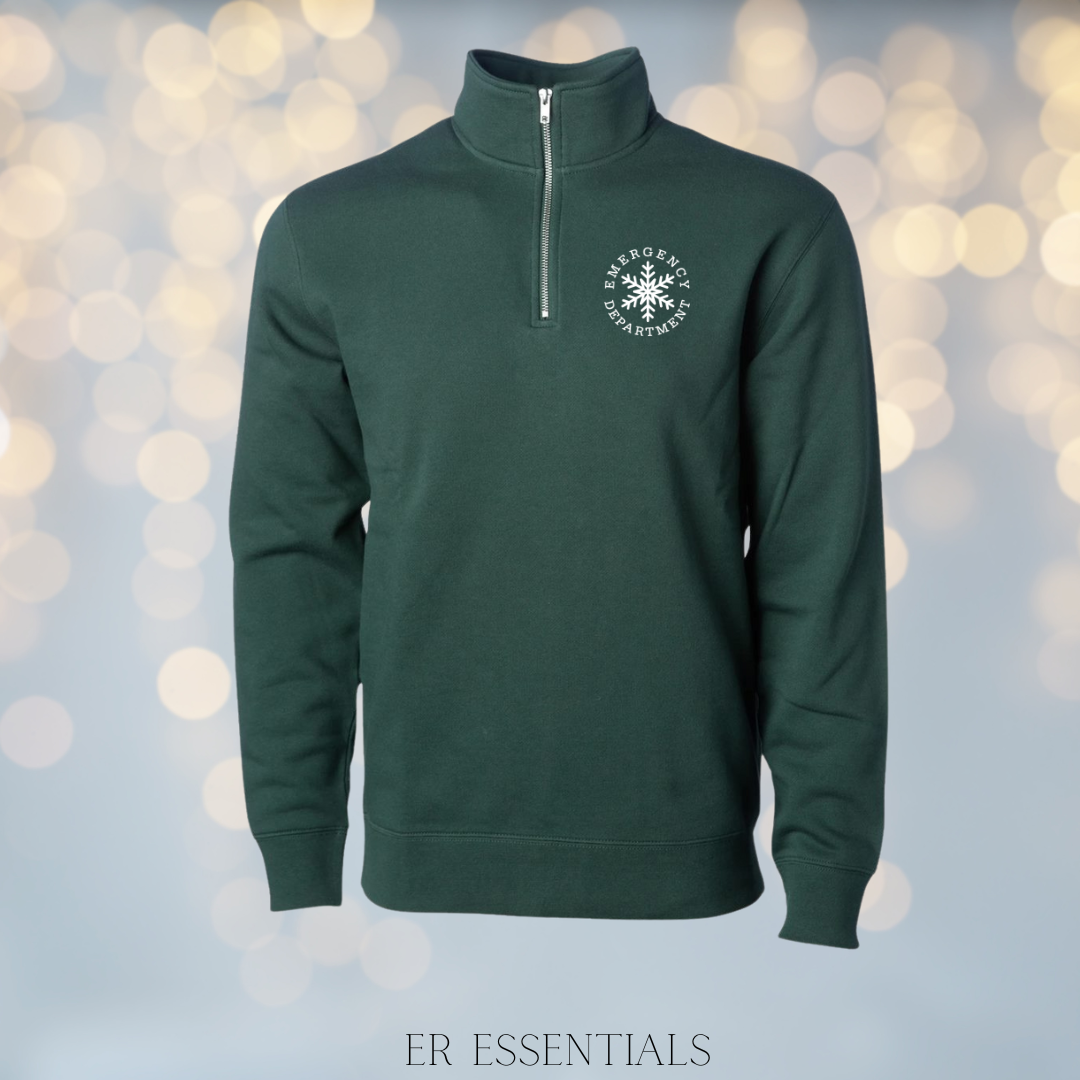 Snowflake Emergency Department Quarter Zip Sweatshirt