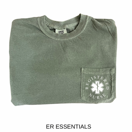 *Market* Registered Nurse POCKET SHORT SLEEVE T-SHIRT, comfort colors