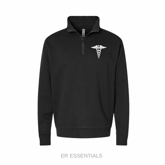 *Market* Medical Caduceus Quarter Zip Sweatshirt, 9643