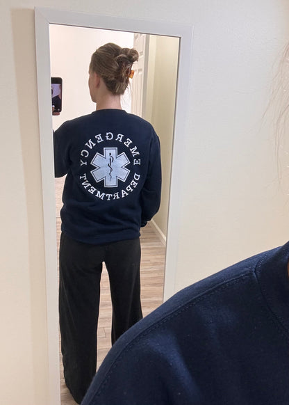READY TO SHIP- Emergency Department Crewneck Sweatshirt- oops!