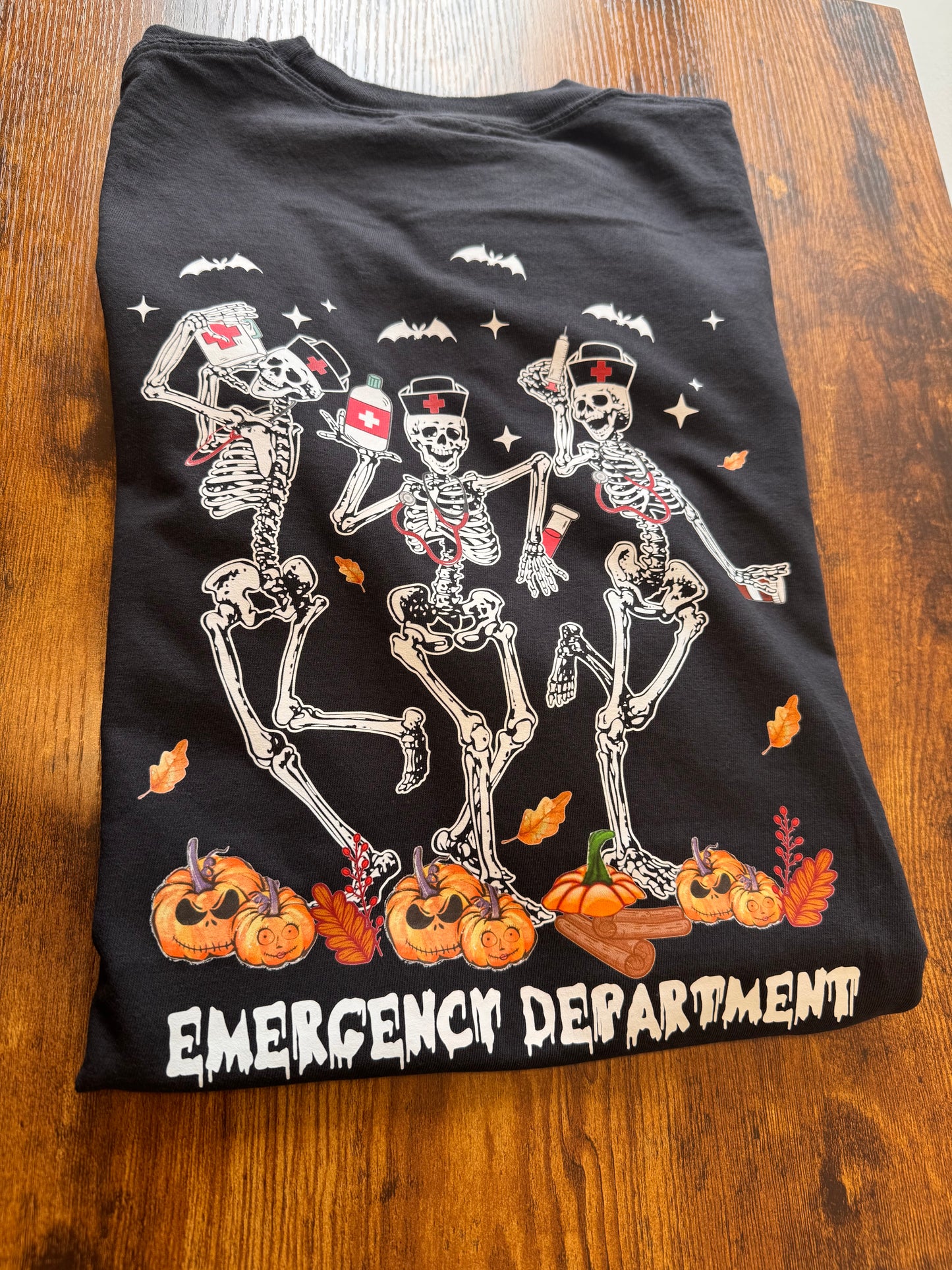 DANCING SKELETONS Emergency Department T-Shirt