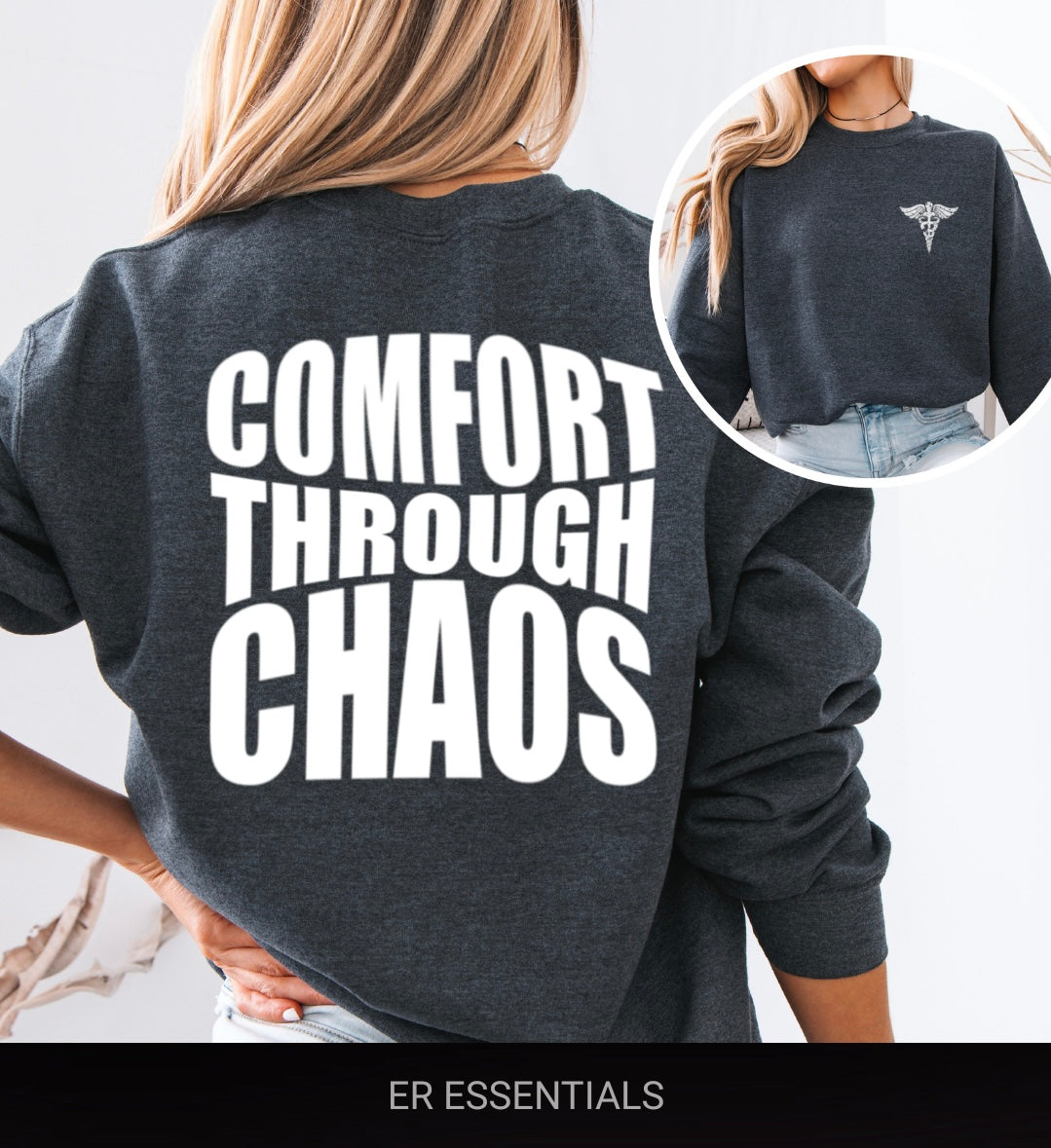 Comfort Through Chaos Classic Crewneck Sweatshirt
