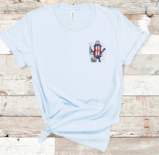 4th of July NURSE FIRECRACKER T-Shirt (Bella)