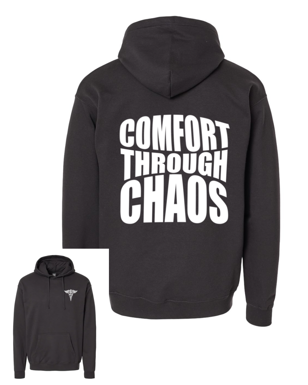 Comfort Through Chaos Hooded Sweatshirt